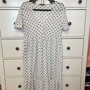 ZARA Polka dot maxi dress